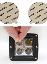 Lamin-X Subaru Legacy 2003-2004 Large Clear Fog Light Covers                                     - S106CL - Image 4