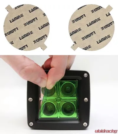 Lamin-X Subaru Legacy 2003-2004 Large Green Fog Light Covers - S106GR