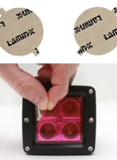 Lamin-X Saab 9-5 2006-2009 Pink Fog Light Covers                                     - SA105P - Image 4