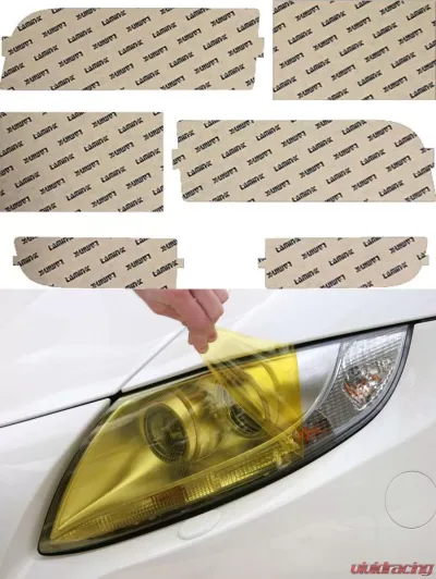 Lamin-X BMW 7-series 1995-1998 Yellow Headlight Covers - B020Y