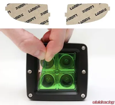 Lamin-X Volvo V40 2001-2004 Green Fog Light Covers - V105GR