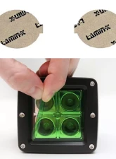 Lamin-X Volvo C70 2007-2010 Green Fog Light Covers                                     - V113GR - Image 5