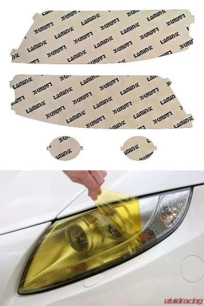 Lamin-X Audi S6 2002-2004 Yellow Headlight Covers - A039Y