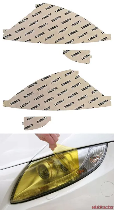 Lamin-X Ford Focus 2000-2004 Yellow Headlight Covers - F001Y