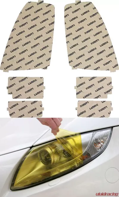Lamin-X Cadillac STS 2005-2011 Yellow Headlight Covers - CD009Y