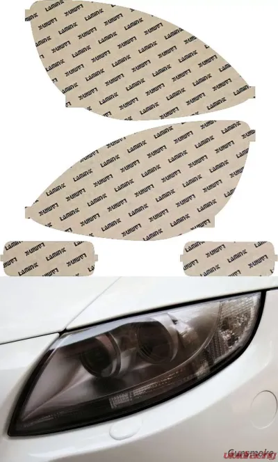 Lamin-X Chevrolet Corvette C6 Z06 2006-2013 Gunsmoke Headlight Covers - CH515G