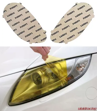 Lamin-X Ferrari 599 2007-2012 Yellow Headlight Covers - FR011Y