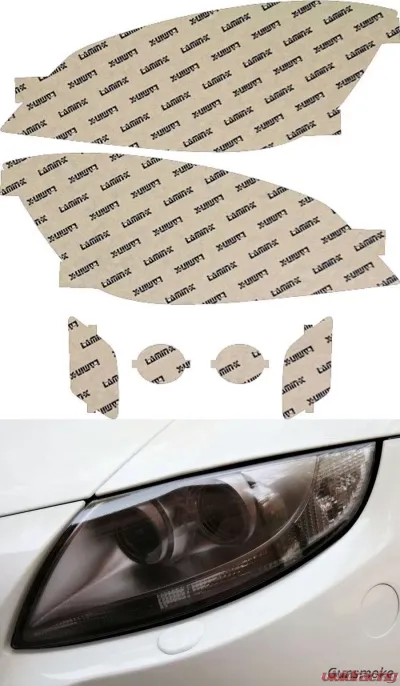 Lamin-X Mercedes C-Class 2008-2011 Gunsmoke Headlight Covers - MB026G