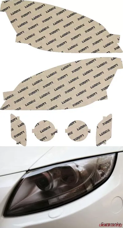 Lamin-X Mercedes C-Class Sport 2008-2011 Gunsmoke Headlight Covers - MB526G