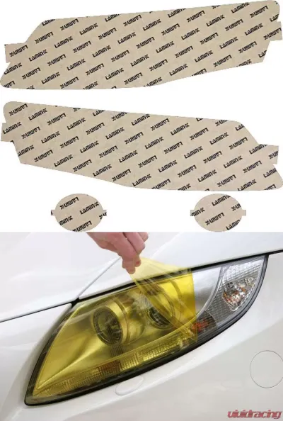 Lamin-X Audi A4 & S4 2009-2012 Yellow Headlight Covers - A018Y