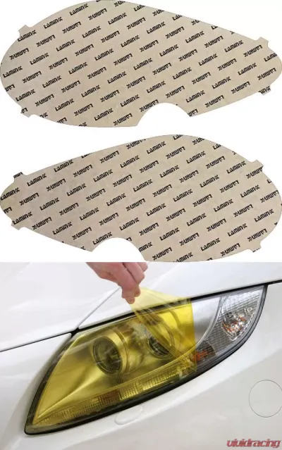 Lamin-X Aston Martin DB9 2011-2013 Yellow Headlight Covers - AM003Y