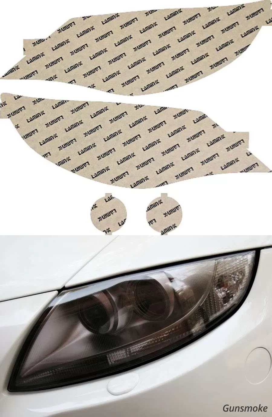 Lamin-X Subaru WRX 2008-2022 Gunsmoke Headlight Covers - S016G