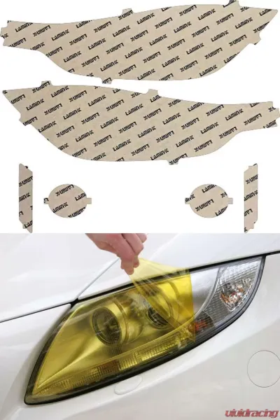 Lamin-X BMW 3-Series 2012-2015 Yellow Headlight Covers - B038Y