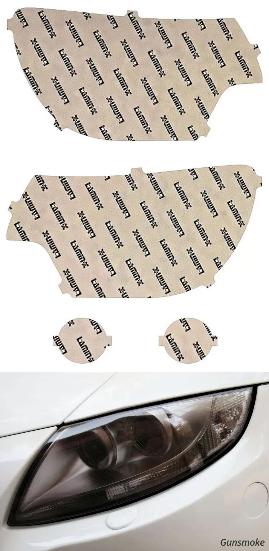 Lamin-X Toyota Tacoma 2012-2015 Gunsmoke Headlight Covers - T036G