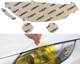 Lamin-X BMW 4-Series 2014-2020 Yellow Headlight Covers