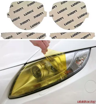 Lamin-X Dodge Challenger 2015-2018 Yellow Headlight Covers - D031Y