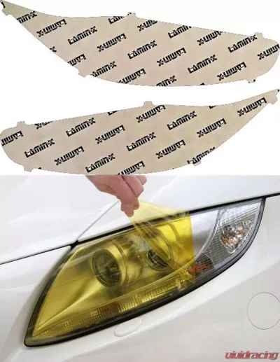 Lamin-X Ford Fiesta 2014-2018 Yellow Headlight Covers - F047Y