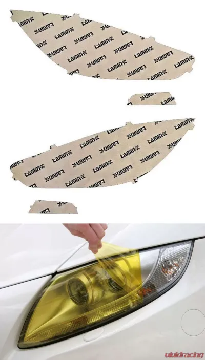 Lamin-X Ford Focus ST 2015-2018 Yellow Headlight Covers - F049Y