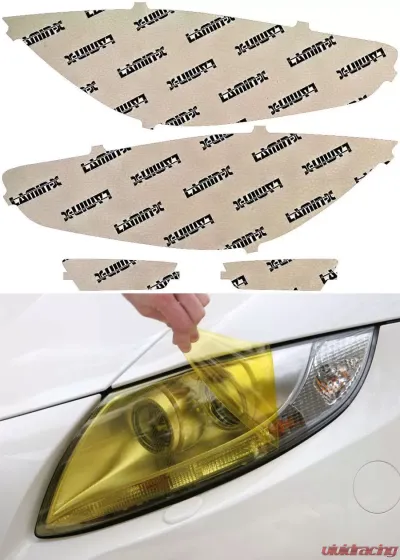 Lamin-X Ford Focus 2015-2018 Yellow Headlight Covers - F051Y