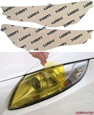Lamin-X Audi A6 2016-2021 Yellow Headlight Covers - A041Y