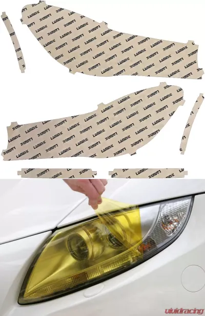 Lamin-X BMW 7-Series M Sport 2016-2021 Yellow Headlight Covers - B059Y