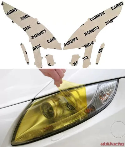 Lamin-X Cadillac CT6 2016-2020 Yellow Headlight Covers - CD020Y