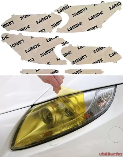 Lamin-X Honda Accord Sedan 2016-2021 Yellow Headlight Covers - H057Y