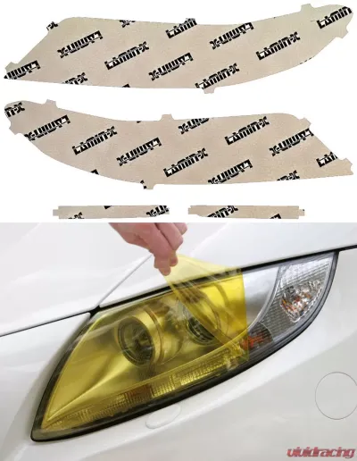 Lamin-X Honda Accord Coupe 2016-2021 Yellow Headlight Covers - H060Y