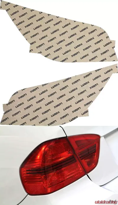 Lamin-X BMW 5-Series E60 Sedan 2004-2010 Red Tail Light Covers - B217R