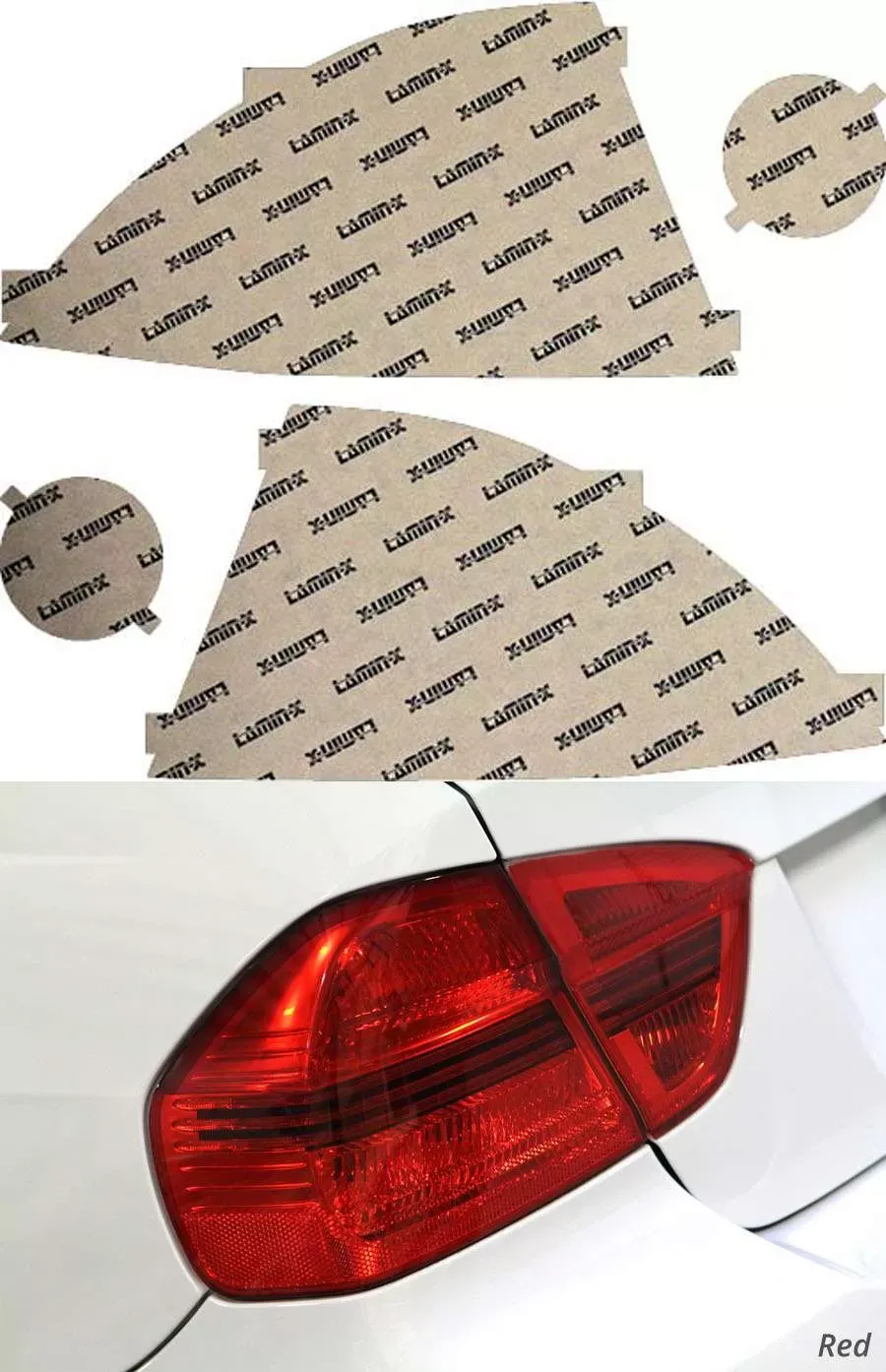 Lamin-X Lexus IS300 2001-2005 Red Tail Light Covers - L203R