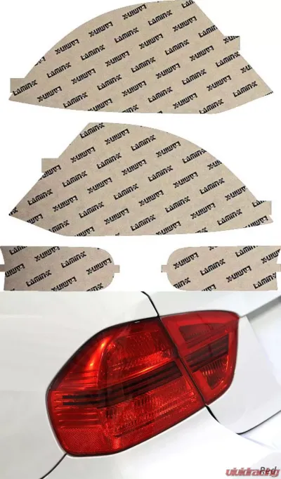 Lamin-X Mitsubishi Eclipse 2001-2005 Red Tail Light Covers - MT202R