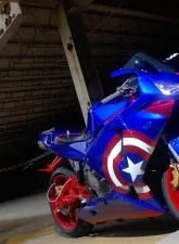 Lamin-X Yamaha YZF-R1 2015-2018 Blue Headlight Covers                                     - YM026B - Image 5