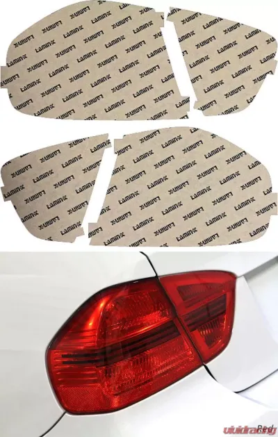 Lamin-X BMW 3-Series Sedan 2006-2008 Red Tail Light Covers - B218R