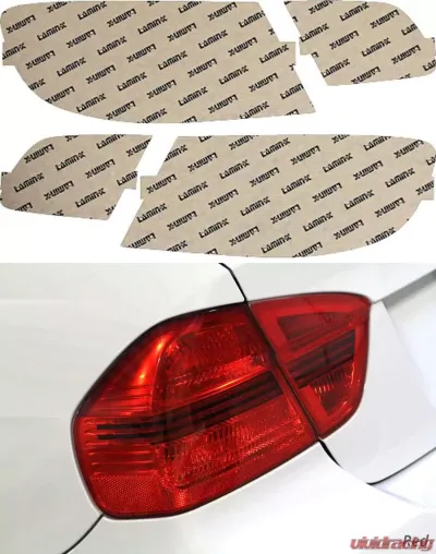 Lamin-X BMW 3-Series Coupe 2007-2010 Red Tail Light Covers - B221R