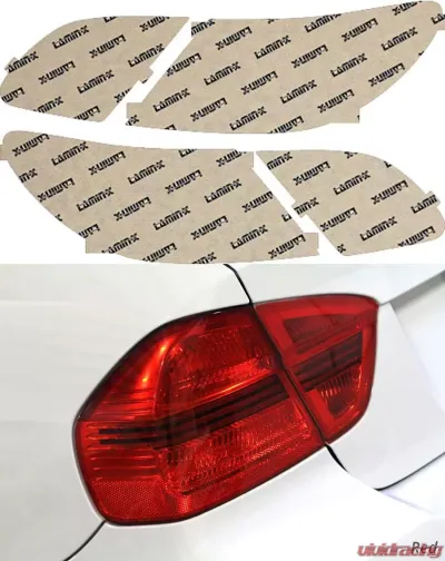 Lamin-X Chrysler Sebring Sedan 2007-2010 Red Tail Light Covers - C212R