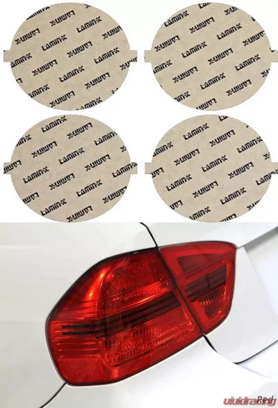Lamin-X Chevrolet Corvette C6 2005-2013 Red Tail Light Covers - CH215R