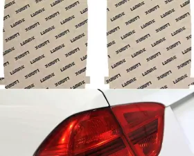 Lamin-X Chevrolet Avalanche 2007-2013 Red Tail Light Covers