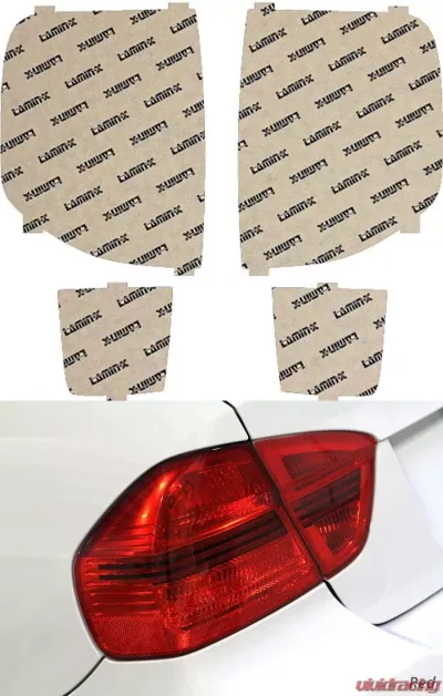 Lamin-X Honda Pilot 2006-2008 Red Tail Light Covers - H218R