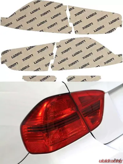 Lamin-X Mitsubishi Lancer 2007-2015 Red Tail Light Covers - MT210R