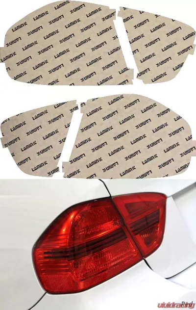 Lamin-X BMW M3 Sedan 2008 Red Tail Light Covers - B225R