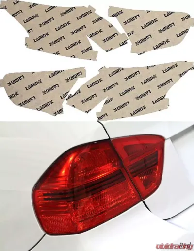 Lamin-X Mitsubishi Lancer Sportback 2008-2015 Red Tail Light Covers - MT612R