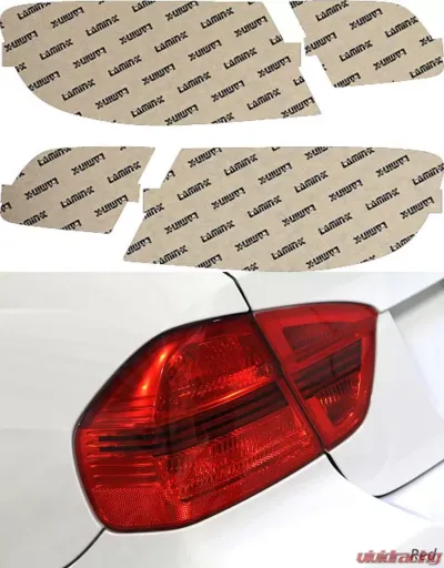 Lamin-X BMW 3-Series Coupe 2011-2013 Red Tail Light Covers - B233R