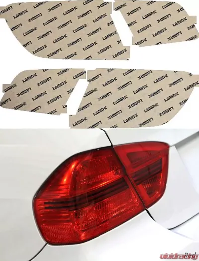 Lamin-X BMW 5-Series F10 Sedan 2010-2016 Red Tail Light Covers - B235R