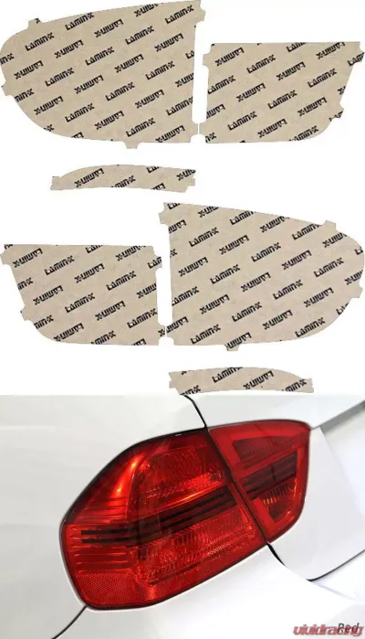 Lamin-X BMW X5 2011-2013 Red Tail Light Covers - B237R
