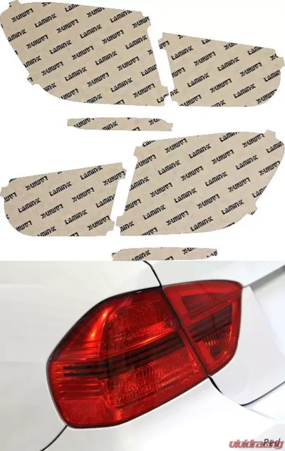 Lamin-X BMW 3-Series Sedan 2012-2015 Red Tail Light Covers - B238R