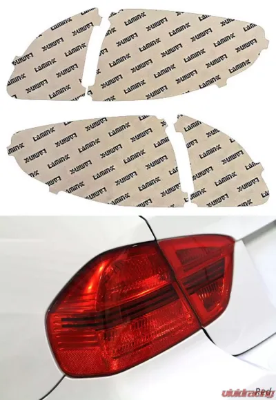 Lamin-X Ford Fiesta Sedan 2011-2013 Red Tail Light Covers - F238R