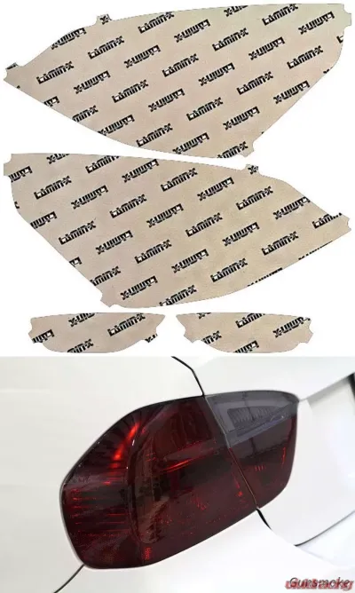 Lamin-X Ford Fiesta Hatchback 2011-2013 Gunsmoke Tail Light Covers - F638G