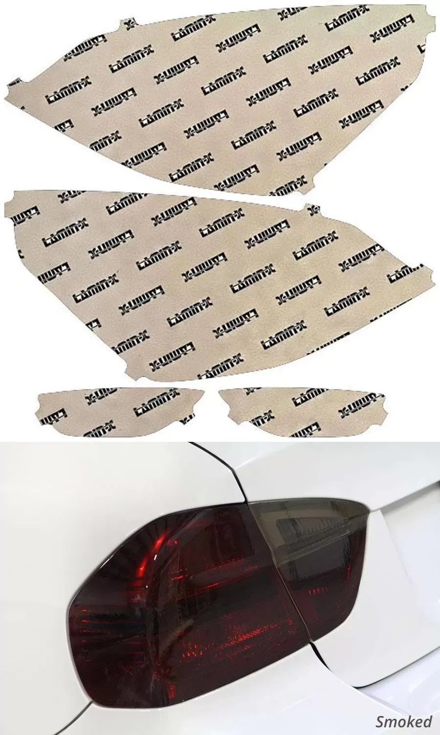 Lamin-X Ford Fiesta Hatchback 2011-2013 Smoked Tail Light Covers - F638S