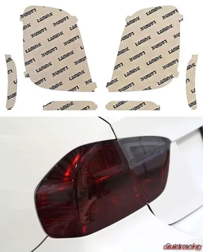 Lamin-X Fiat 500 2011-2017 Gunsmoke Tail Light Covers - FT201G