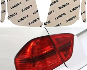 Lamin-X Fiat 500 Abarth 2011-2017 Red Tail Light Covers